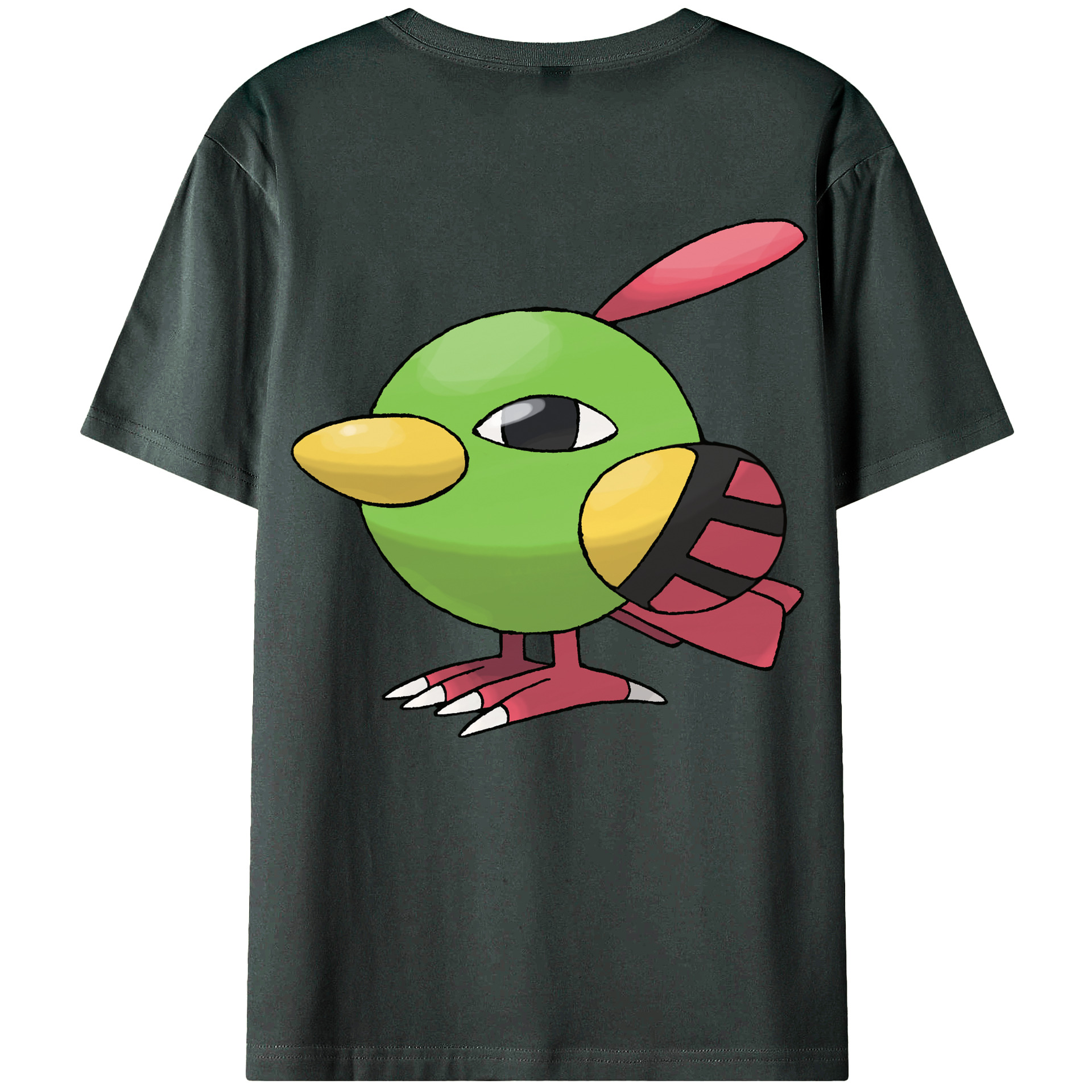 （画像用） ポケットモンスター Pokémon 綿100％ メンズ半袖Tシャツ（バックプリント） 通気性